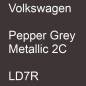 Preview: Volkswagen, Pepper Grey Metallic 2C, LD7R.